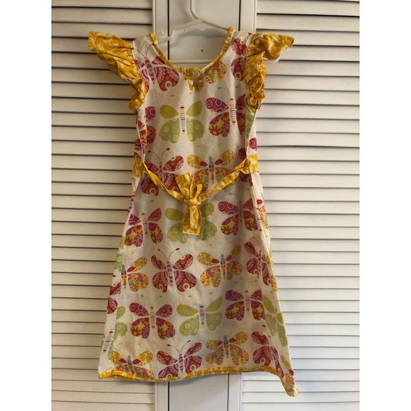 Moxie And Mabel Size 6? Yellow Butterfly Dress - Picture 3 of 6